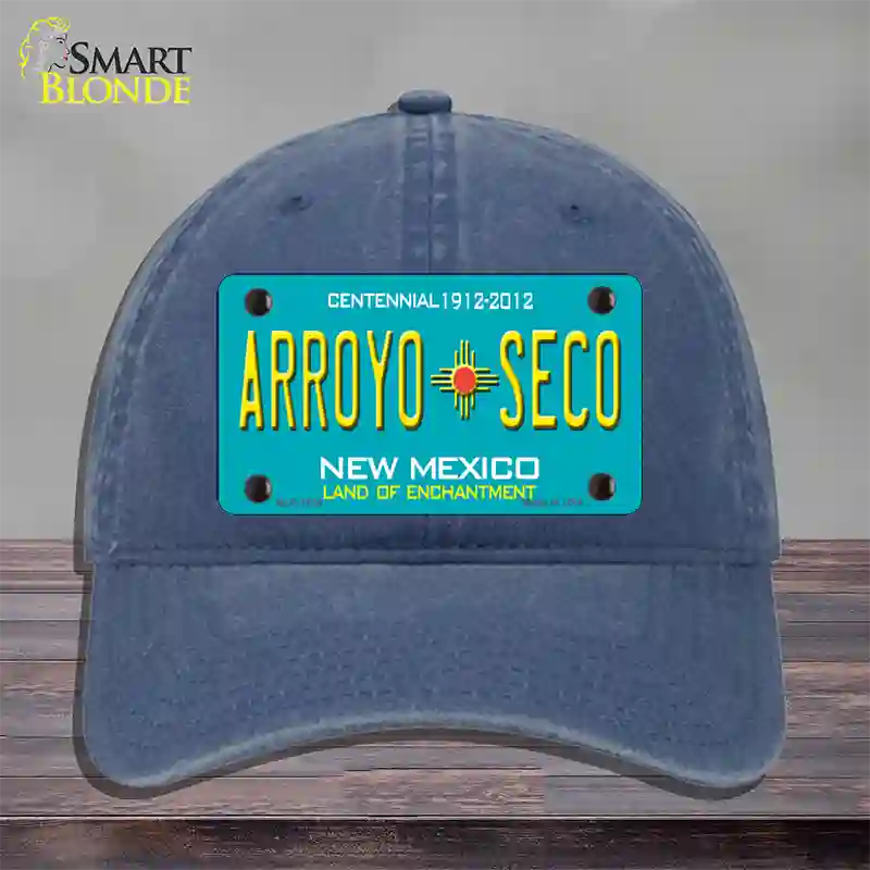 Arroyo Seco New Mexico Novelty License Plate Hat Unconstructed Cotton / Navy