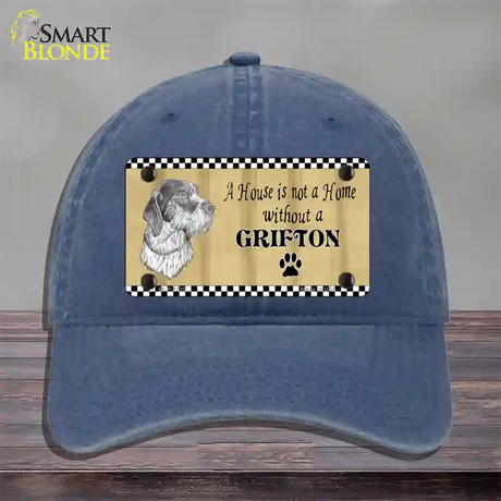 Pencil Sketch Grifton Novelty License Plate Hat Unconstructed Cotton / Navy