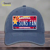 Arizona Centennial Suns Fan Novelty License Plate Hat Unconstructed Cotton / Navy