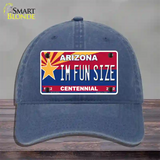 Arizona Centennial Im Fun Size Novelty License Plate Hat Unconstructed Cotton / Navy