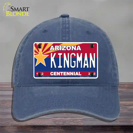 Arizona Centennial Kingman Novelty License Plate Hat Unconstructed Cotton / Navy