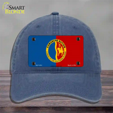 Comanche Nation Flag Novelty License Plate Hat Unconstructed Cotton / Navy