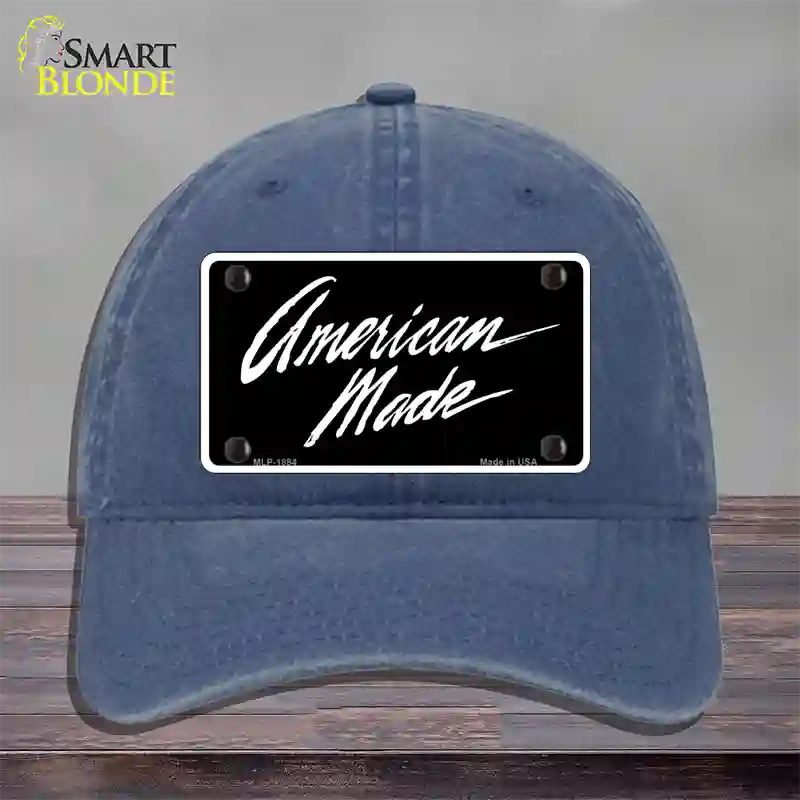 American Made Novelty License Plate Hat Unconstructed Cotton / Navy