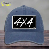 4x4 Novelty License Plate Hat Unconstructed Cotton / Navy