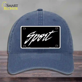 Sport Novelty License Plate Hat Unconstructed Cotton / Navy