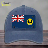 South Australia Flag Novelty License Plate Hat Unconstructed Cotton / Navy