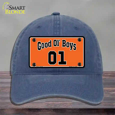 Good Ol Boys Novelty License Plate Hat Unconstructed Cotton / Navy