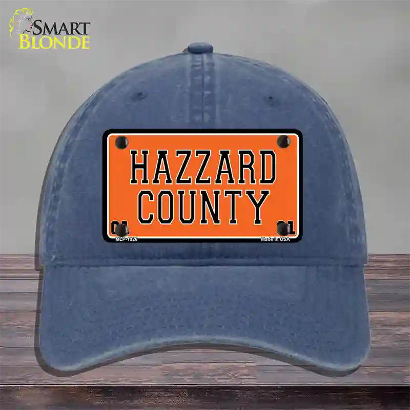 Hazard County Novelty License Plate Hat Unconstructed Cotton / Navy