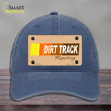 Dirt Track Racing Novelty License Plate Hat Unconstructed Cotton / Navy