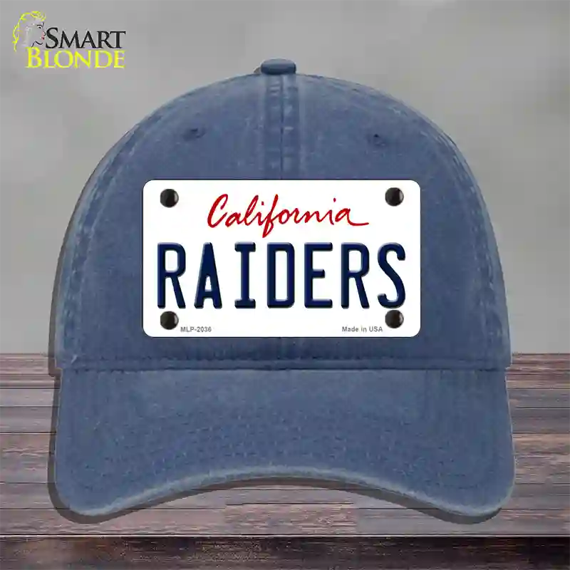 Raiders California State Novelty License Plate Hat Unconstructed Cotton / Navy