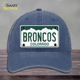 Broncos Colorado State Novelty License Plate Hat Unconstructed Cotton / Navy