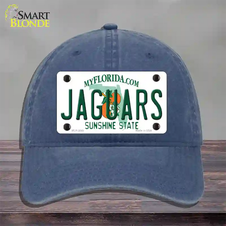 Jaguars Florida State Novelty License Plate Hat Unconstructed Cotton / Navy