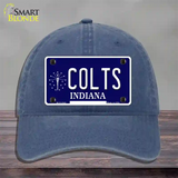 Colts Indiana State Novelty License Plate Hat Unconstructed Cotton / Navy