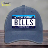 Bills New York State Novelty License Plate Hat Unconstructed Cotton / Navy