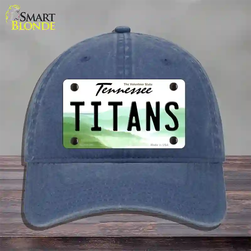 Titans Tennessee State Novelty License Plate Hat Unconstructed Cotton / Navy