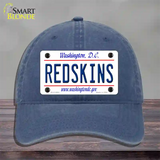 Redskins Washington State Novelty License Plate Hat Unconstructed Cotton / Navy