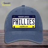 Phillies Pennsylvania State Novelty License Plate Hat Unconstructed Cotton / Navy