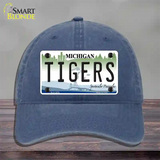 Tigers Michigan State Novelty License Plate Hat Unconstructed Cotton / Navy