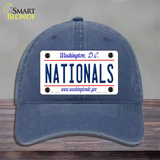 Nationals Washington DC State Novelty License Plate Hat Unconstructed Cotton / Navy