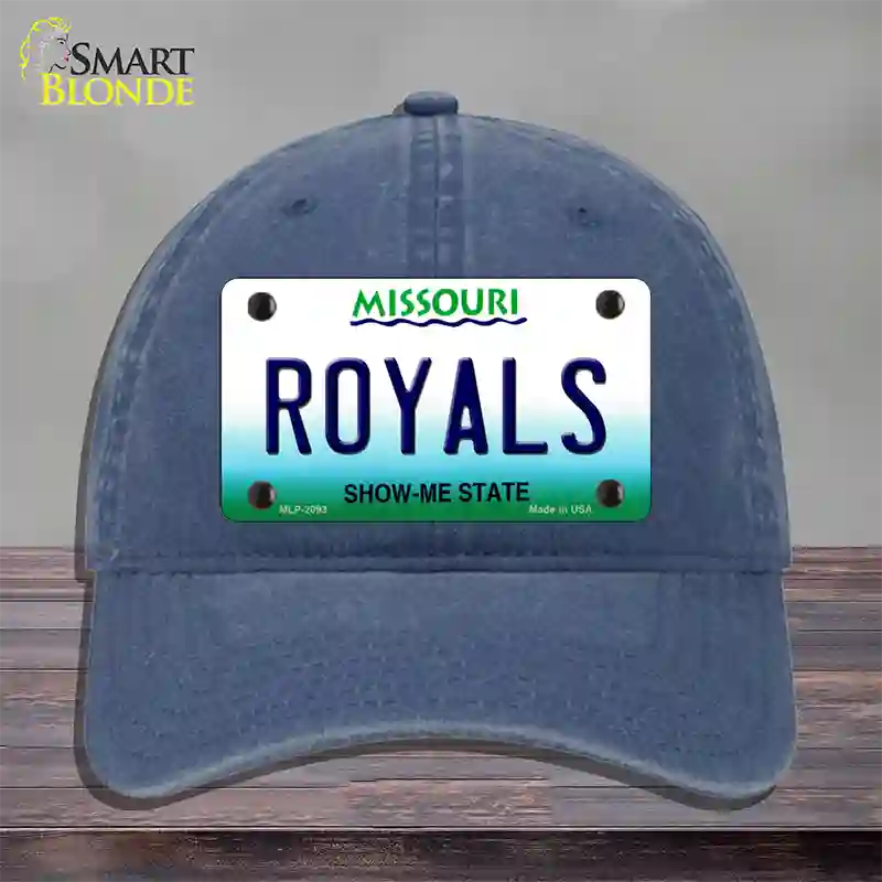 Royals Missouri State Novelty License Plate Hat Unconstructed Cotton / Navy