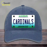 Cardinals Missouri State Novelty License Plate Hat Unconstructed Cotton / Navy