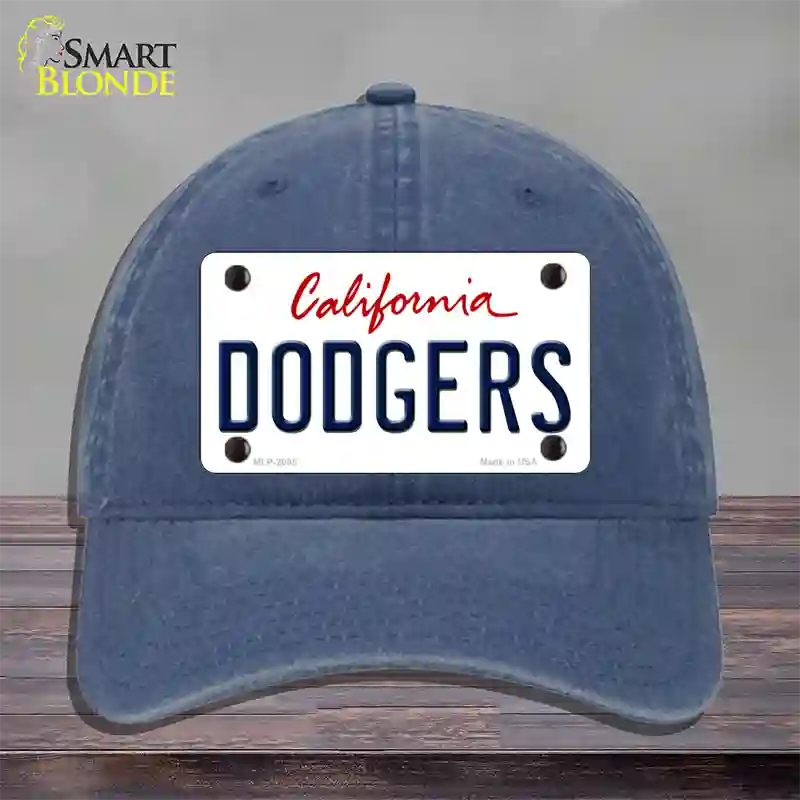 Dodgers California State Novelty License Plate Hat Unconstructed Cotton / Navy