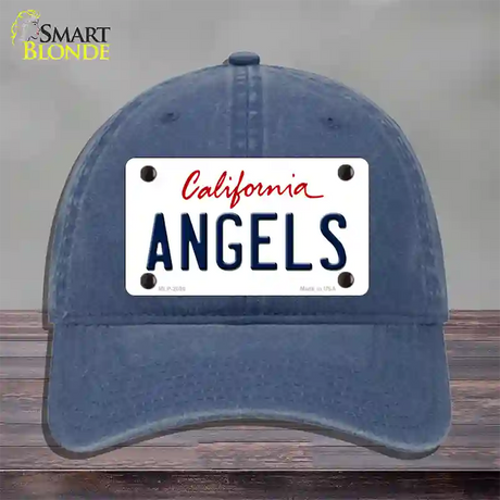 Angels California State Novelty License Plate Hat Unconstructed Cotton / Navy