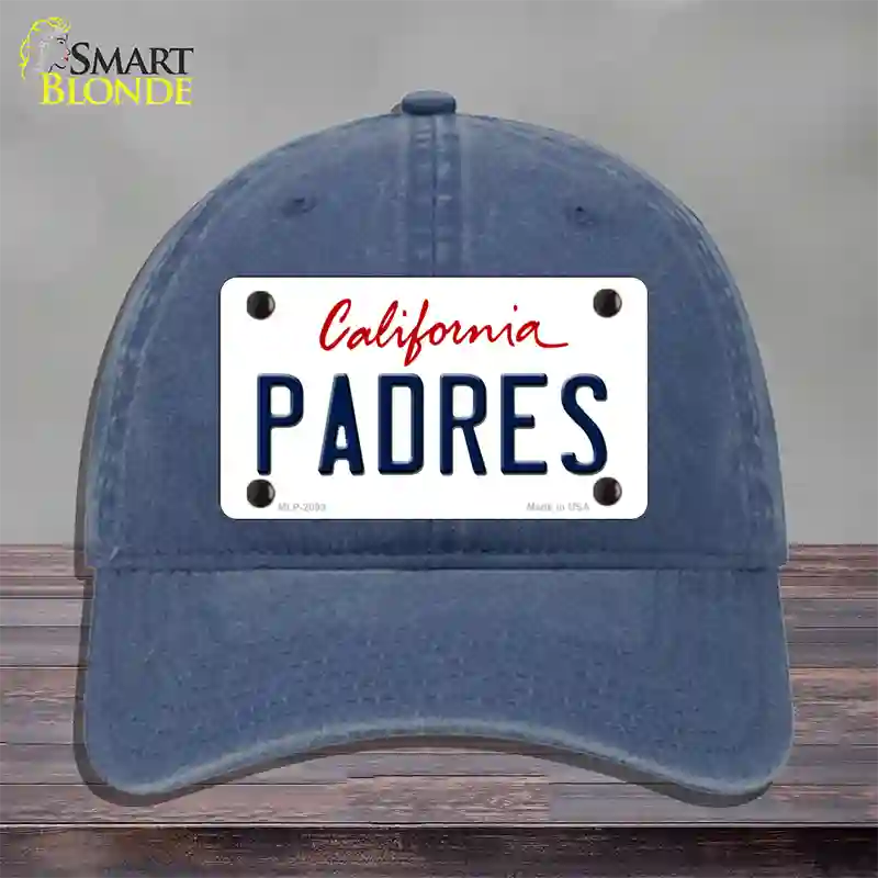 Padres California State Novelty License Plate Hat Unconstructed Cotton / Navy