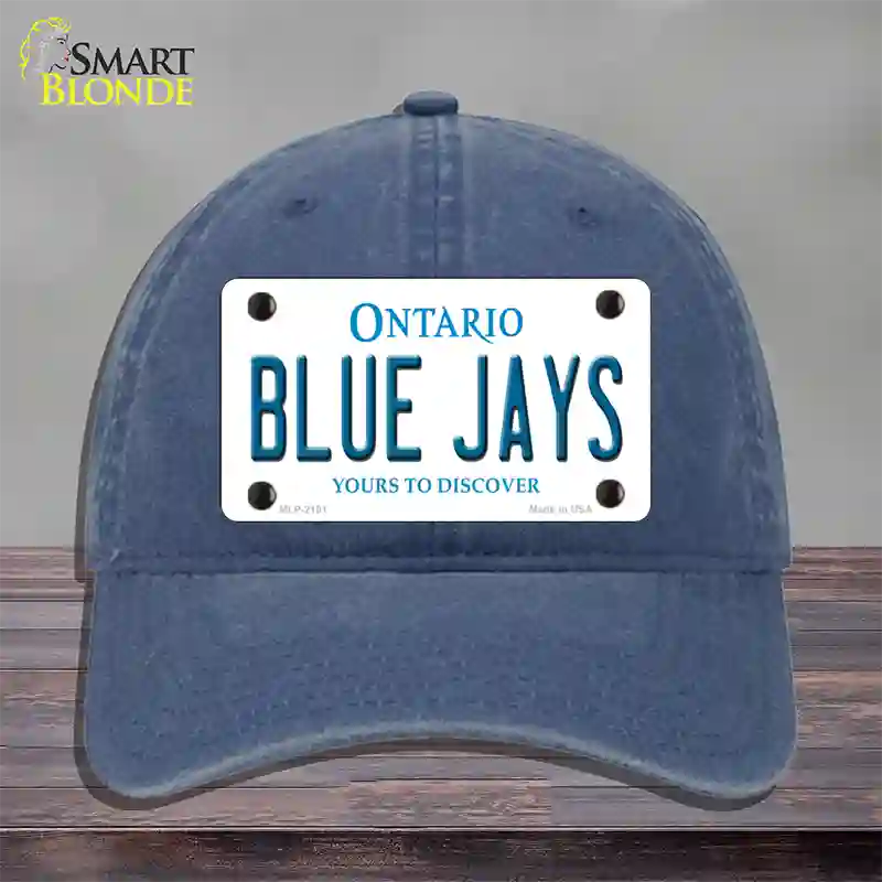 Blue Jays Toronto Canada Province Novelty License Plate Hat Unconstructed Cotton / Navy