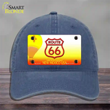 Route 66 Shield New Mexico Novelty License Plate Hat Unconstructed Cotton / Navy