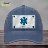 EMT Novelty License Plate Hat Unconstructed Cotton / Navy