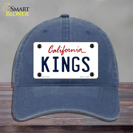 Kings California State Novelty License Plate Hat Unconstructed Cotton / Navy