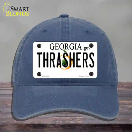 Thrashers Georgia State Novelty License Plate Hat Unconstructed Cotton / Navy