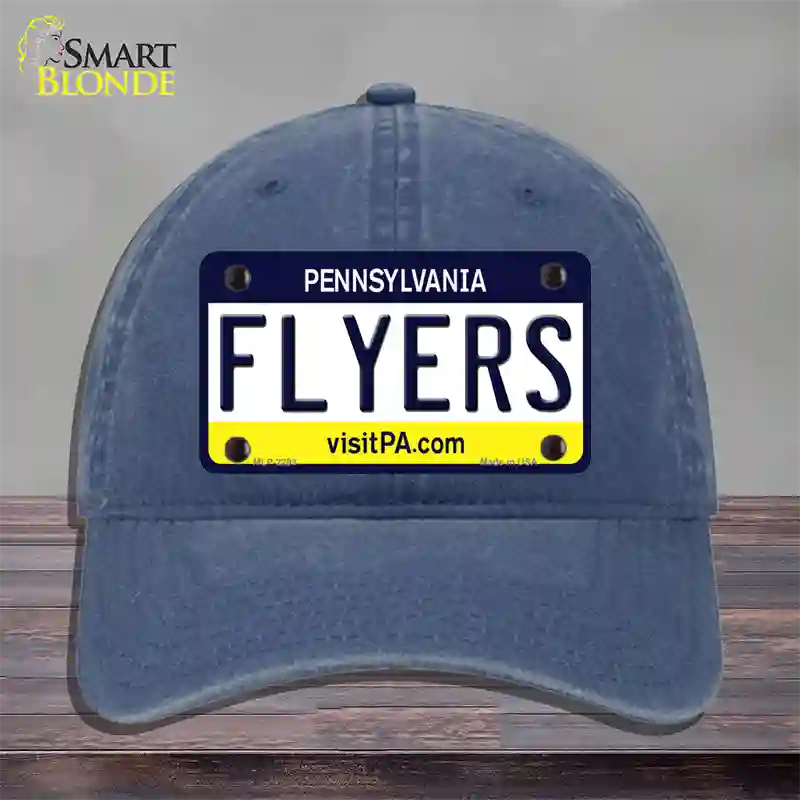 Flyers Pennsylvania State Novelty License Plate Hat Unconstructed Cotton / Navy