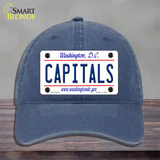 Capitals Washington DC State Novelty License Plate Hat Unconstructed Cotton / Navy