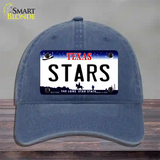 Stars Texas State Novelty License Plate Hat Unconstructed Cotton / Navy