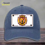 Firefighters Wife Novelty License Plate Hat Unconstructed Cotton / Navy