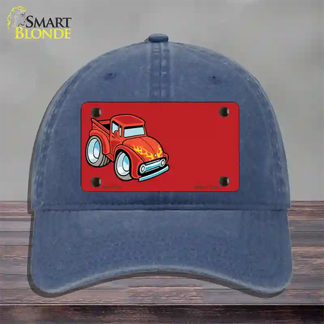 Cartoon Classic Effie Offset Novelty License Plate Hat Unconstructed Cotton / Navy