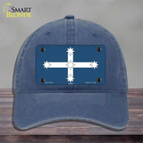 Eureka Flag Novelty License Plate Hat Unconstructed Cotton / Navy