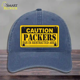 Caution Packers Novelty License Plate Hat Unconstructed Cotton / Navy