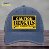 Caution Bengals Novelty License Plate Hat Unconstructed Cotton / Navy