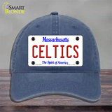 Celtics Massachusetts State Novelty License Plate Hat Unconstructed Cotton / Navy