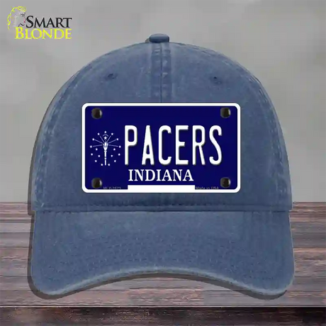 Pacers Indiana State Novelty License Plate Hat Unconstructed Cotton / Navy