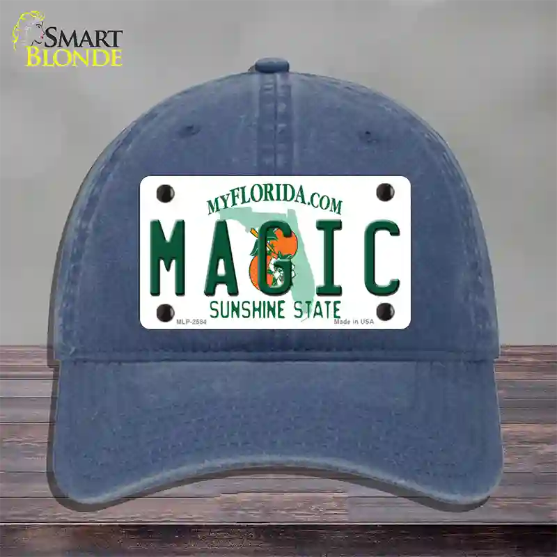 Magic Florida State Novelty License Plate Hat Unconstructed Cotton / Navy