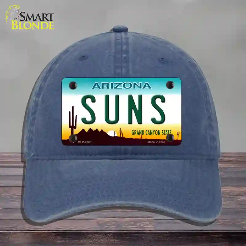 Suns Arizona State Novelty License Plate Hat Unconstructed Cotton / Navy