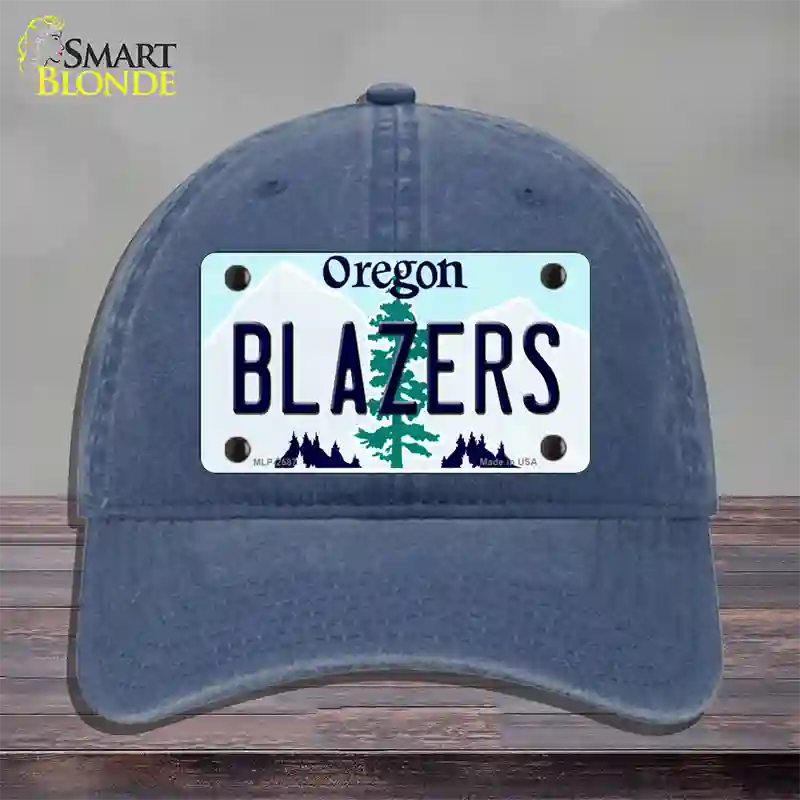 Blazers Oregon State Novelty License Plate Hat Unconstructed Cotton / Navy