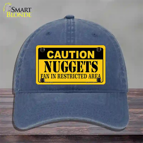 Caution Nuggets Fan Novelty License Plate Hat Unconstructed Cotton / Navy