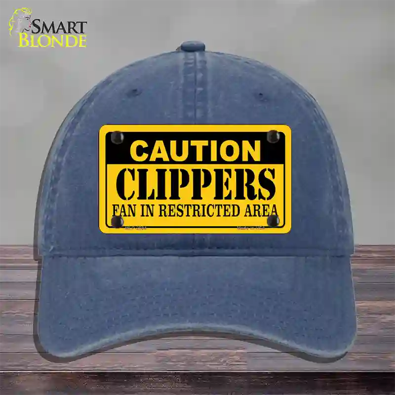 Caution Clippers Fan Novelty License Plate Hat Unconstructed Cotton / Navy