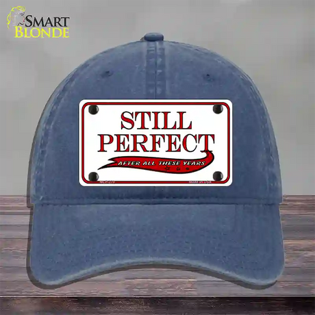 Still Perfect Novelty License Plate Hat Unconstructed Cotton / Navy