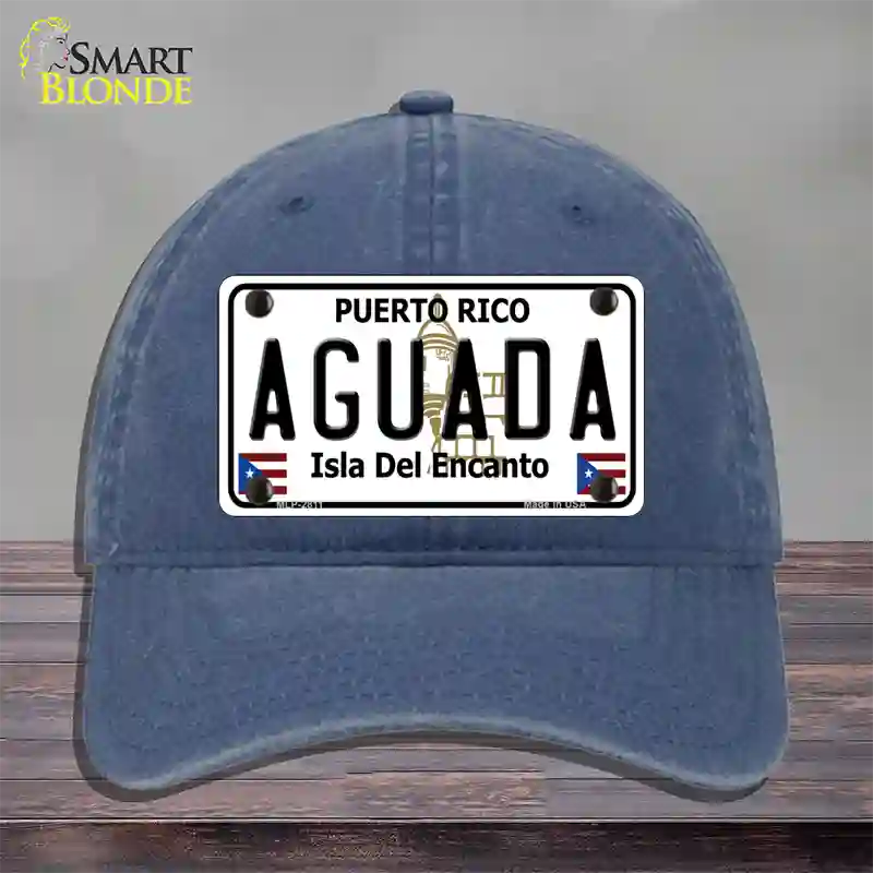 Aguada Puerto Rico Novelty License Plate Hat Unconstructed Cotton / Navy